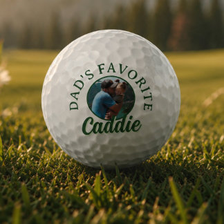 Lievelingscaddie-foto van papa golfballen