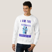 Lievelingsgetuige van de bruidegom trui (Voorkant volledig)