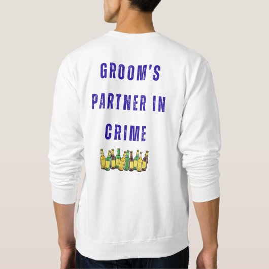 Lievelingsgetuige van de bruidegom trui (Achterkant)