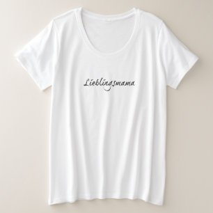 Lievelingsmama Grote Maat T-shirt
