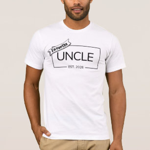 Lievelingsoom est 2026 neef nicht baby onthulling t-shirt