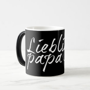 Lievelingspapa - witte Schriftzug 00001 Magische Mok