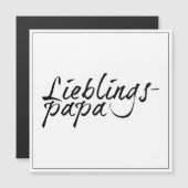 Lievelingspapa - zwarte letters 00001 (Voorkant / Achterkant)