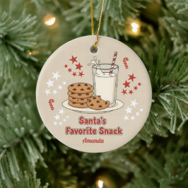 Lievelingssnack van Sinterklaas Funny Kerst Orname Keramisch Ornament