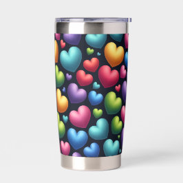 Lievende liefde geïsoleerde drinkbeker