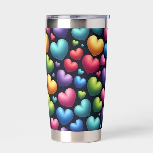 Lievende liefde geïsoleerde drinkbeker (Links)