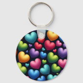 Lievende liefde (gepersonaliseerd) sleutelhanger (Achterkant)