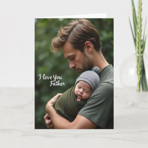 Lievende Vader Baby Kunstkaart Kaart