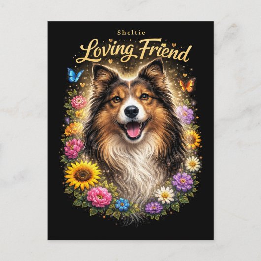 Lievende Vriend Briefkaart (Voorkant)