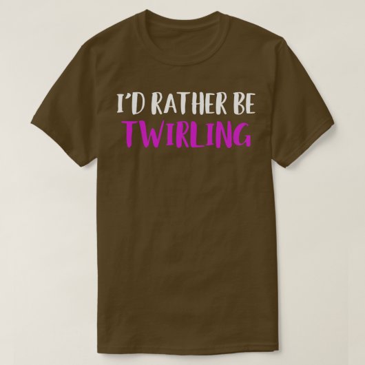 Liever Baton Twirling Funny Majorette T-shirt (Design voorkant)