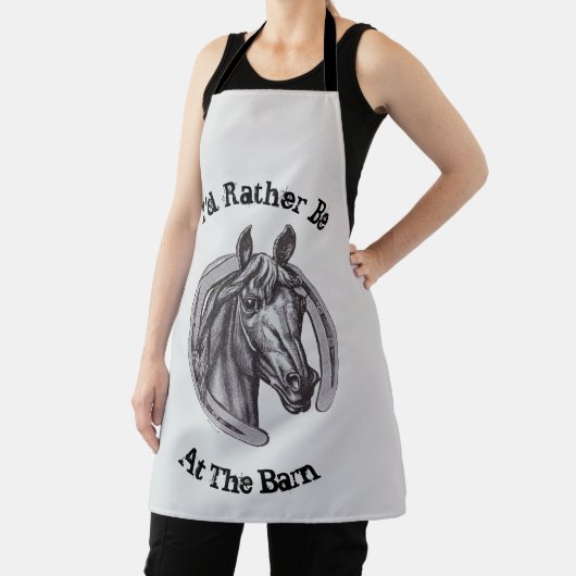 Liever bij Barn Horse Lover Animal Schort (Insitu)