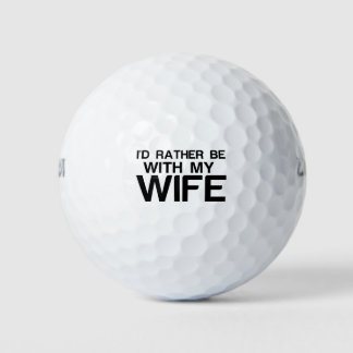 LIEVER BIJ MIJN VROUW ZIJN GOLFBALLEN