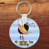 liever bijen dansen sleutelhanger (Voorkant)