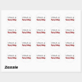 Liever cribbage spelen ronde sticker (Vel)