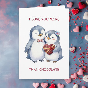 Liever dan Chocolade Valentijnsdag Kaart