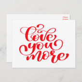 Liever dan lief, denk aan je, mis je, Hallo Briefkaart (Voorkant / Achterkant)