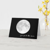 Liever dan naar de maan en terug. -  kaart (Gele Bloem)