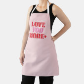 Liever dan Pink Cute Valentijnsdag  Schort (Insitu)