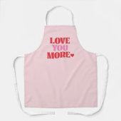 Liever dan Pink Cute Valentijnsdag  Schort (Voorkant)