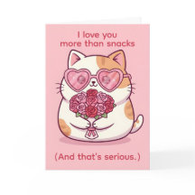 Liever dan snacks — Grappige kat Valentijn