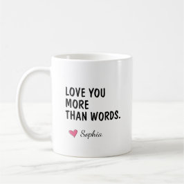 Liever Dan Woorden Gepersonaliseerd Cadeau Voor Mo Koffiemok