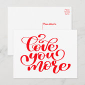 Liever, Denk aan je, Jij missen, Hallo Briefkaart (Voorkant / Achterkant)