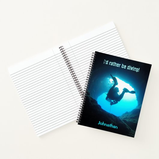 Liever Doken Persoonlijk Notitieboek Scuba (Binnen)