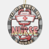 Liever een verpleegster keramisch ornament (Links)