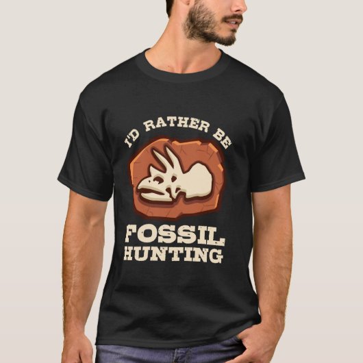Liever fossiele jacht archeoloog archeologie t-shirt (Voorkant)
