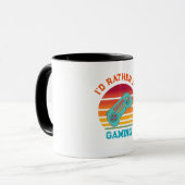 Liever Gamen Retro Design Mok (Voorkant links)