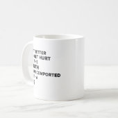 Liever gekwetst door de waarheid koffiemok (Voorkant links)