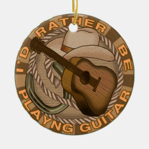 Liever Gitaar Spelen Keramisch Ornament