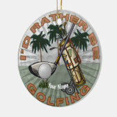 Liever golf spelen keramisch ornament (Links)