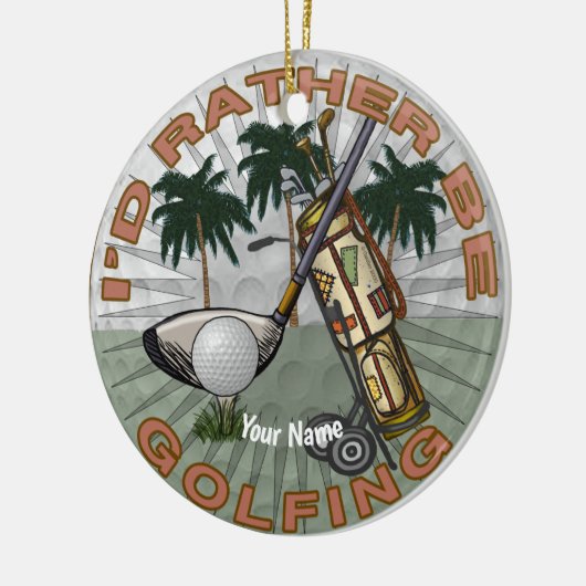 Liever golf spelen keramisch ornament (Links)