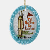 Liever golf spelen keramisch ornament (Rechts)