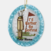 Liever golf spelen keramisch ornament (Links)