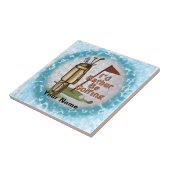 Liever golf spelen tegeltje (Zijkant)