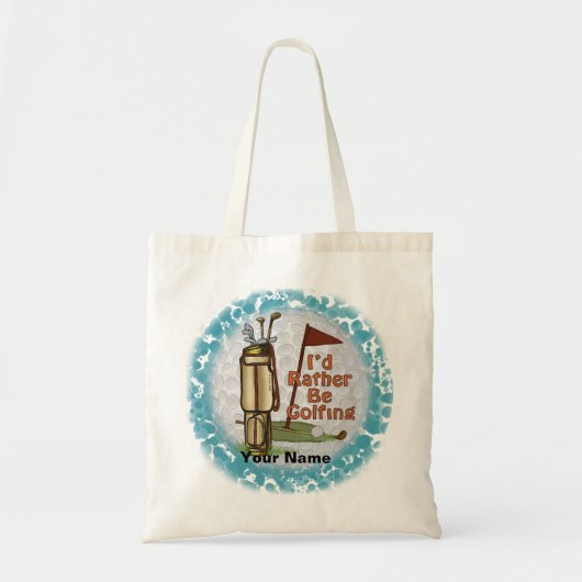 Liever golf spelen tote bag (Voorkant)
