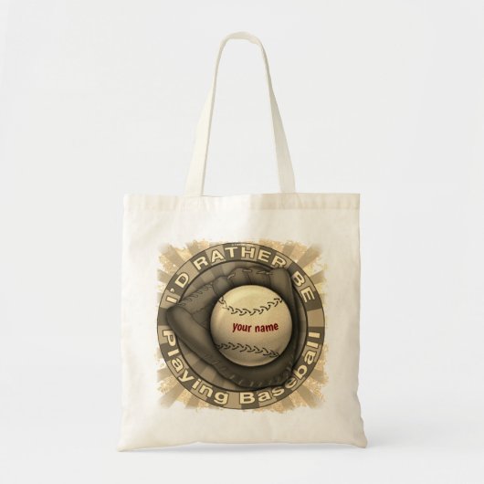Liever honkbal spelen tote bag (Voorkant)