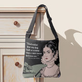 "Liever hoor mijn hond blaffen" Trendy Modern Quot Crossbody Tas