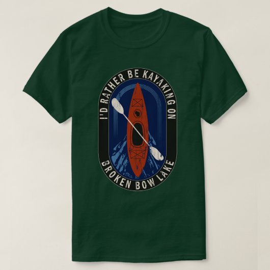 Liever kajakken op Broken Bow Lake in Wiscon T-shirt (Design voorkant)