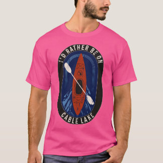 Liever kajakken op Cable Lake in MI T-shirt