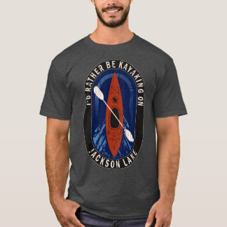 Liever kajakken op Jackson Lake in Wisconsin T-shirt