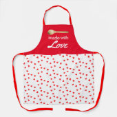 Liever Koken Rood en Wit  Schort (Voorkant)