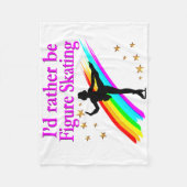 LIEVER KUNSTSCHAATSEN FLEECE DEKEN (Voorkant)