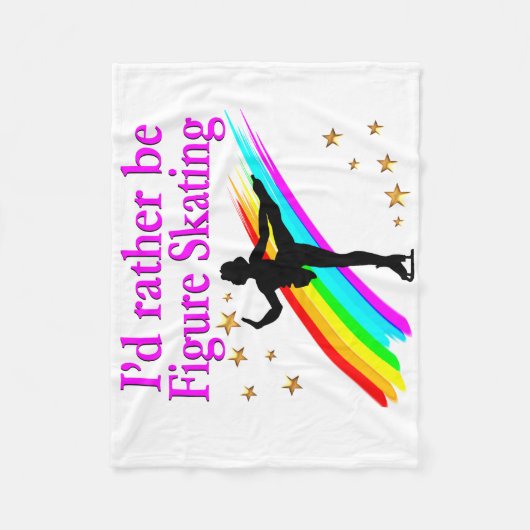 LIEVER KUNSTSCHAATSEN FLEECE DEKEN (Voorkant)