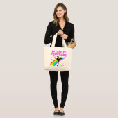 LIEVER KUNSTSCHAATSEN GROTE TOTE BAG (Voorkant (model))