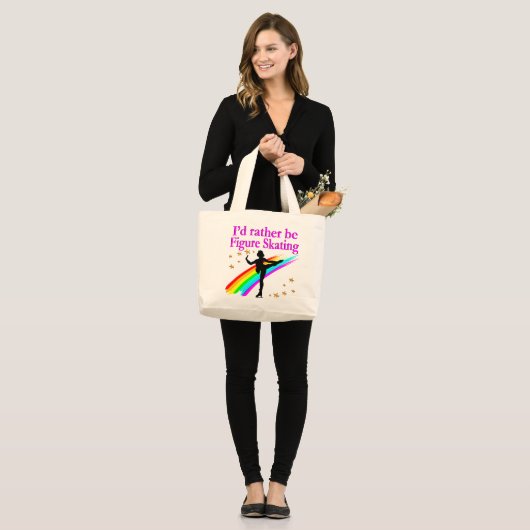 LIEVER KUNSTSCHAATSEN GROTE TOTE BAG (Voorkant (model))