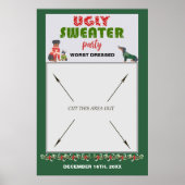 Liever Lelijke Trui Feest Fotocabine Requisieten D Poster (Voorkant)