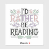 Liever Lezen – Sticker met Felle Pastel Bloemen (Vel)